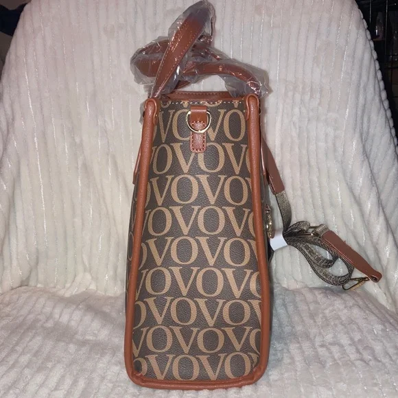 Valentino Orlandi Elegant Brown and Tan Tote NWT perfect condition - Picture 2 of 7